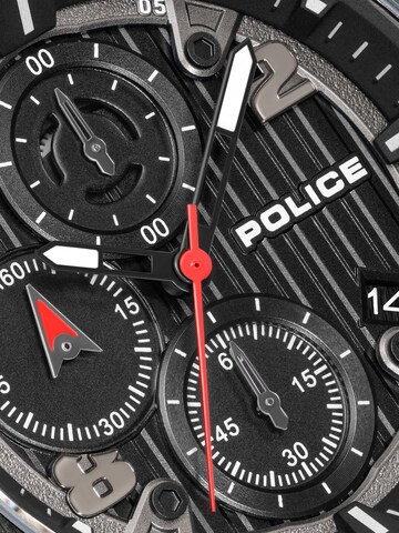 POLICE Analoog horloge 'Clout' in Zwart
