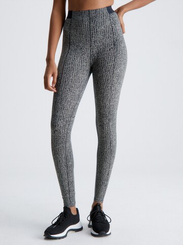 Calvin Klein Sport Skinny Sportbroek in Beige: voorkant