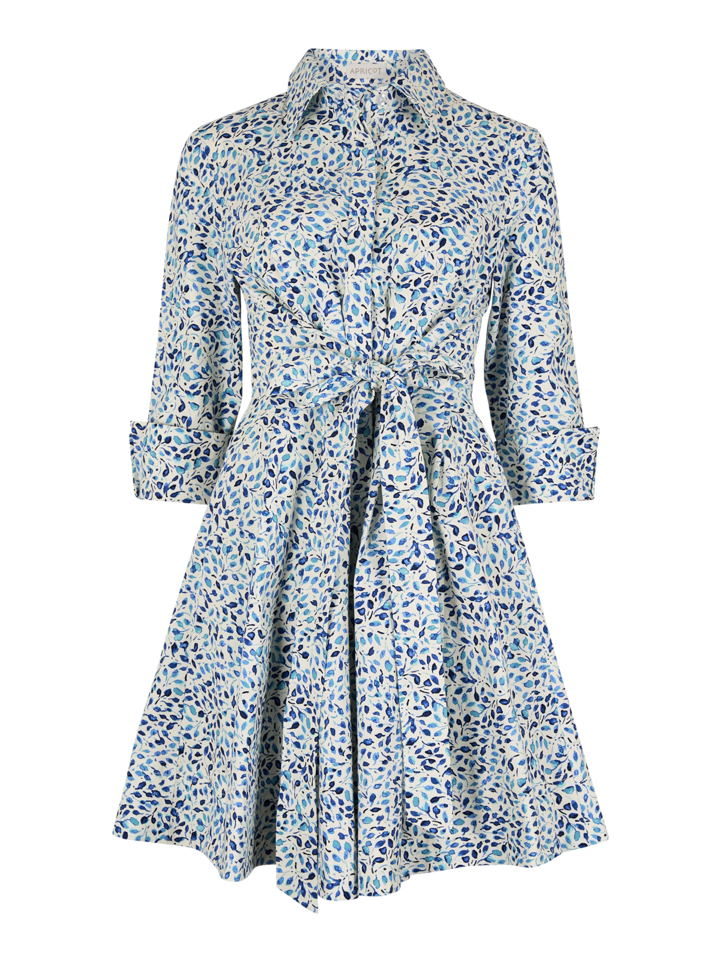 Apricot Jurk ' ' in Wit: voorkant