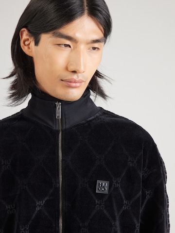 HUGO Sweatjacke 'Dranchiso' in Schwarz