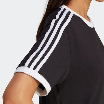 juoda ADIDAS ORIGINALS Marškinėliai 'Adicolor Classics 3-Stripes'