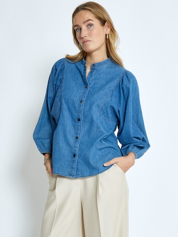minus Blouse 'Jasmene' in Blue: front