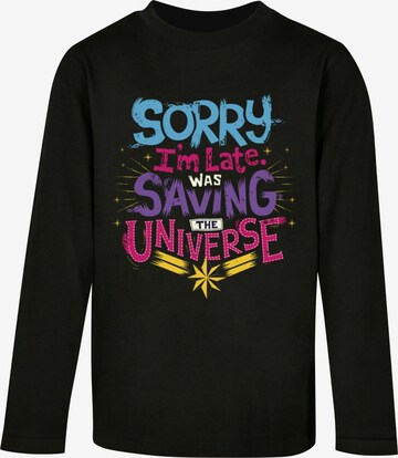 ABSOLUTE CULT Shirt 'Marvel - Saving Universe' in Zwart: voorkant