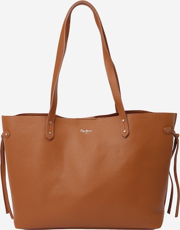 Pepe Jeans Nakupovalna torba 'AUDREY' | rjava barva: sprednja stran