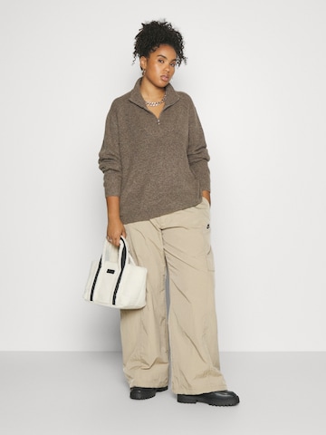 Vero Moda Curve Sweater 'VMCPLAZA' in Brown