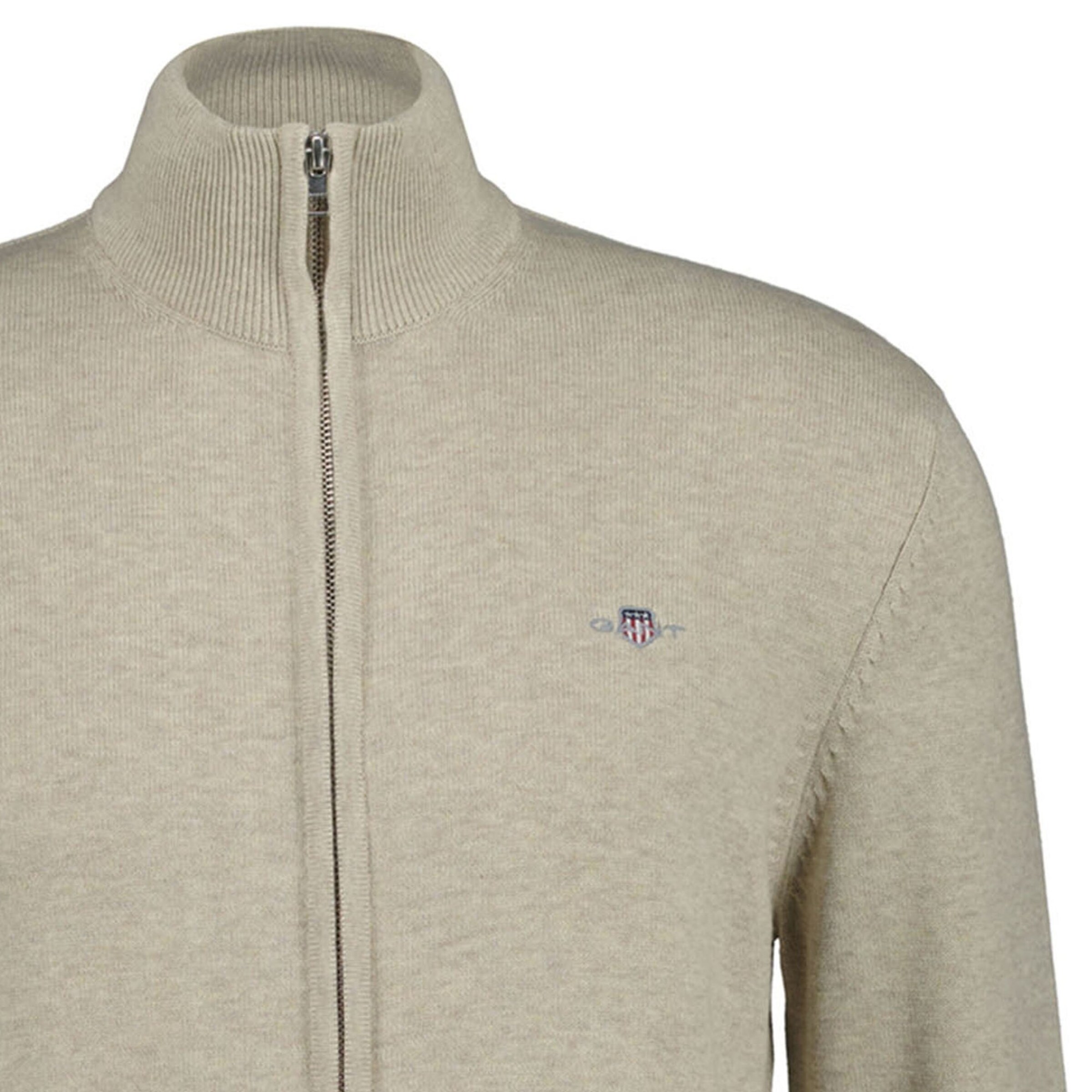 GANT Knit cardigan in Beige
