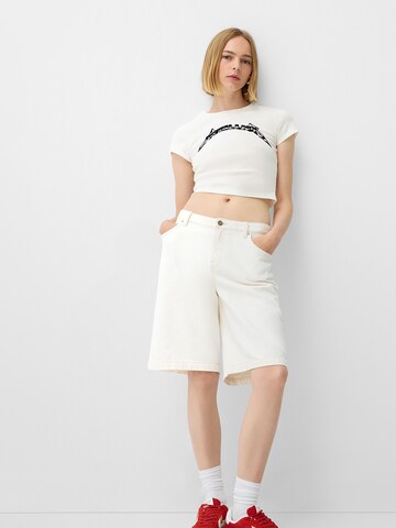 Bershka Shirt in Wit