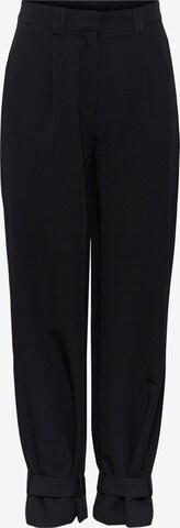 Y.A.S Regular Pleat-Front Pants 'Pleaty' in Black: front