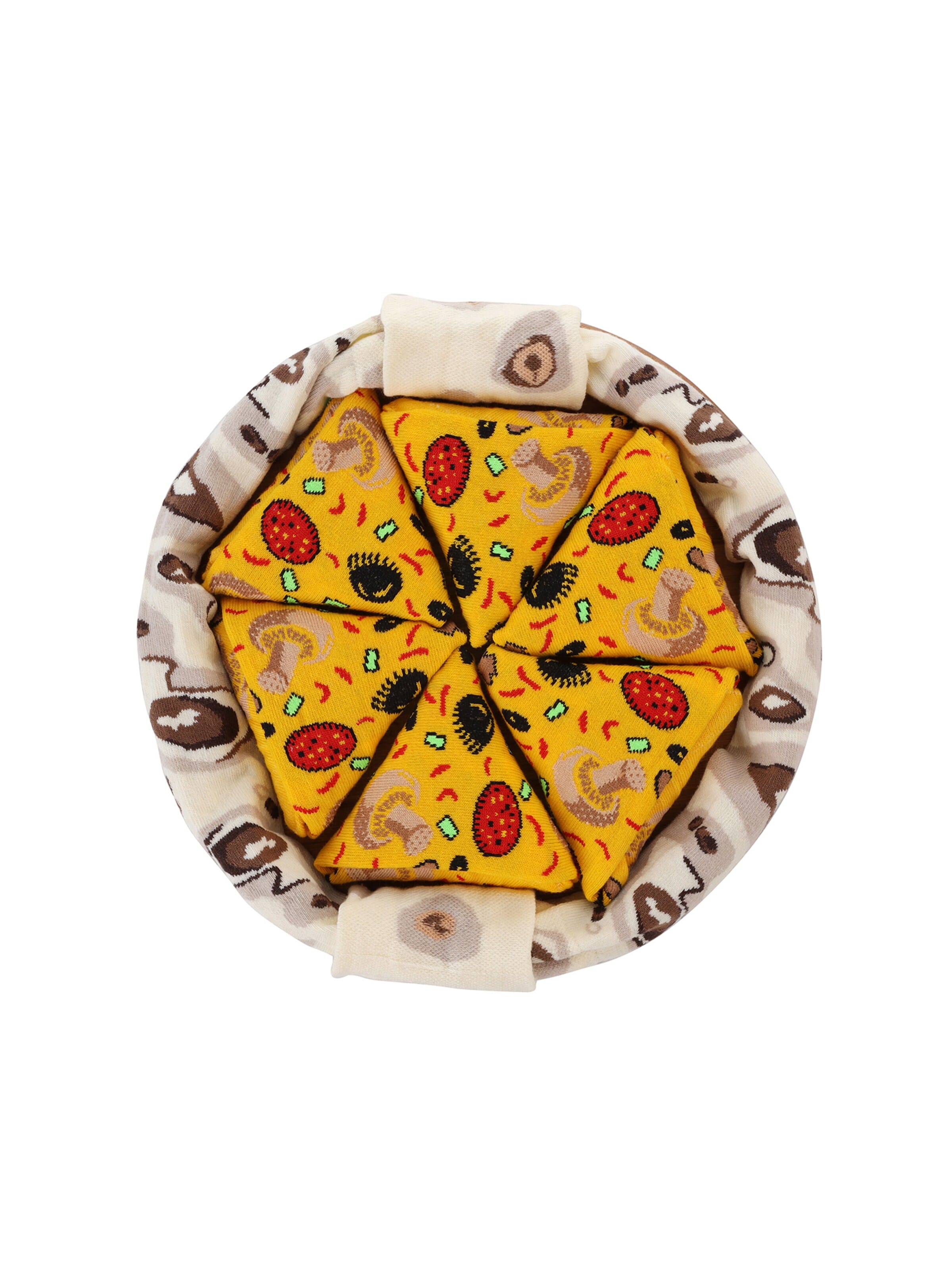 Crea Socks - Calcetines 'Pizza' en Mezcla de colores