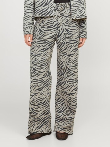 JJXX Wide leg Trousers 'JXSarah Tokyo' in Grey: front