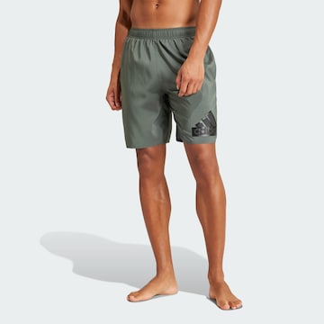 ADIDAS SPORTSWEAR Kąpielówki sportowe 'CLX Swim' w kolorze zielony: przód