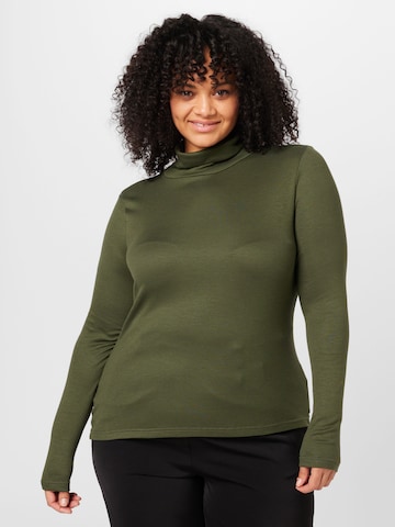 Guido Maria Kretschmer Curvy Shirt 'Saskia' in Green: front