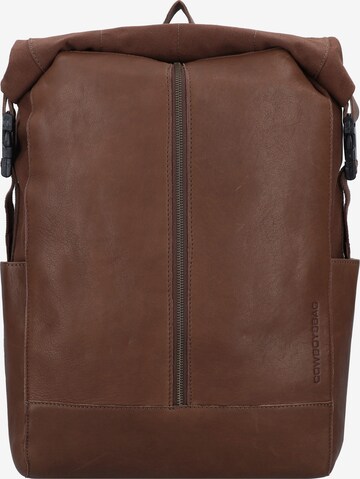 Amsterdam Cowboys Backpack 'Porto' in Brown: front