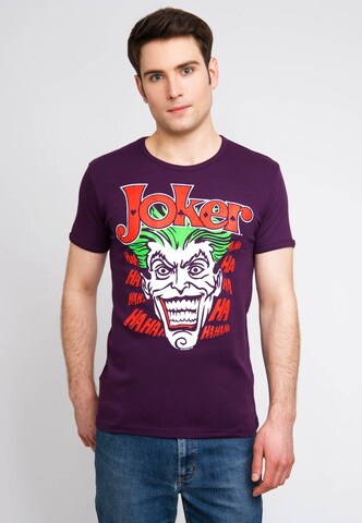 LOGOSHIRT Shirt 'Joker' in Lila: voorkant