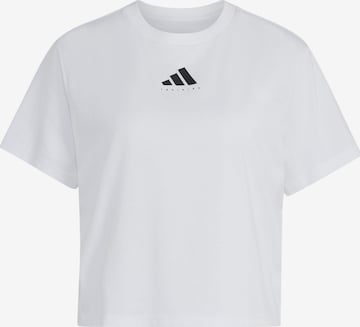 balta ADIDAS PERFORMANCE Sportiniai marškinėliai: priekis
