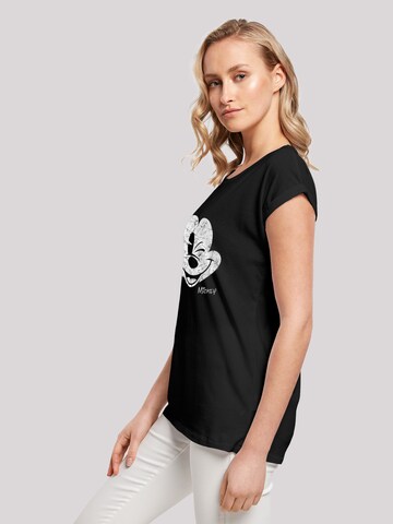 F4NT4STIC Shirt 'Disney Mickey Mouse Since Beaten Face Char Cadt' in Black