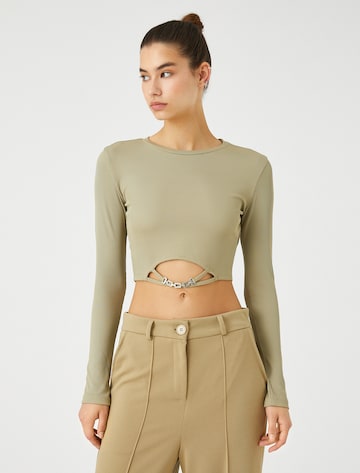 Koton Shirt in Groen: voorkant