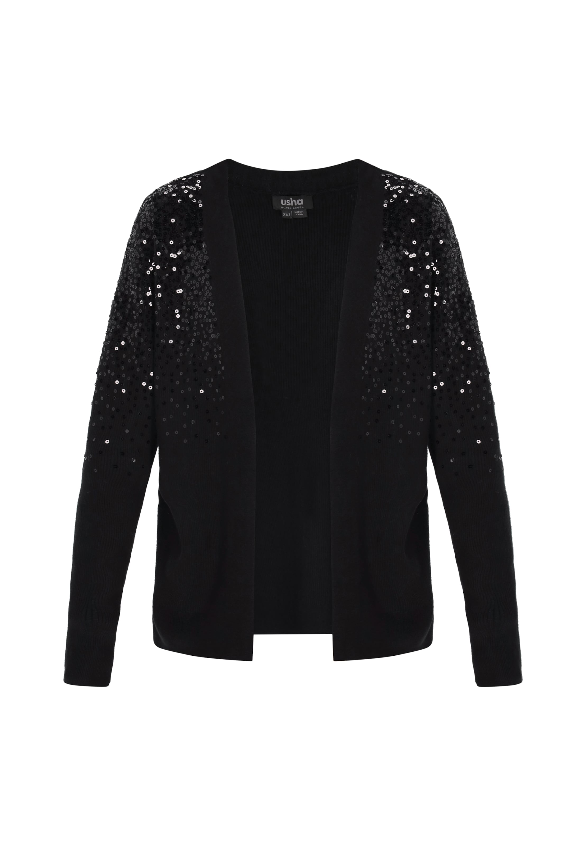 usha BLACK LABEL - Cárdigan en negro: frente