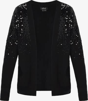 usha BLACK LABEL - Cárdigan en negro: frente