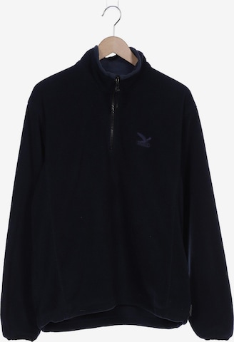 SALEWA Sweatshirt & Zip-Up Hoodie in XL in Blue: front