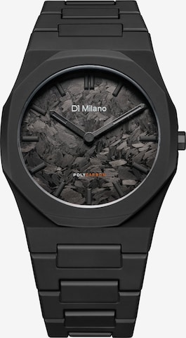 D1 Milano Uhr 'PCBJ39' in Schwarz: Vorderseite