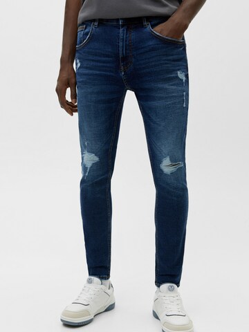 Pull&Bear Slimfit Jeans in Blau