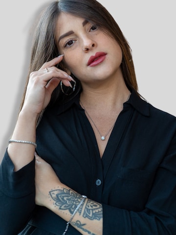 Chaîne 'Zirconia' SERASAR en argent