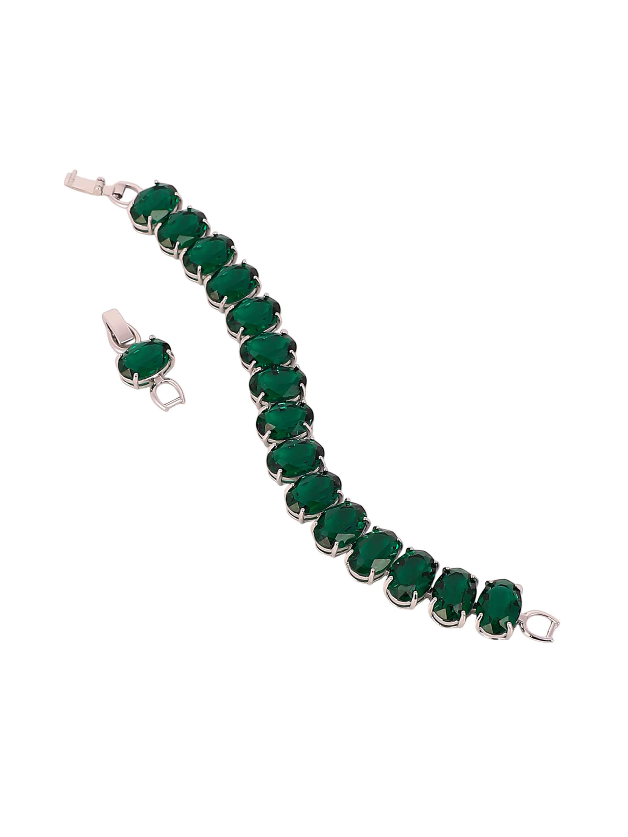 SOHI Armband 'Hazel' i grön: framsida