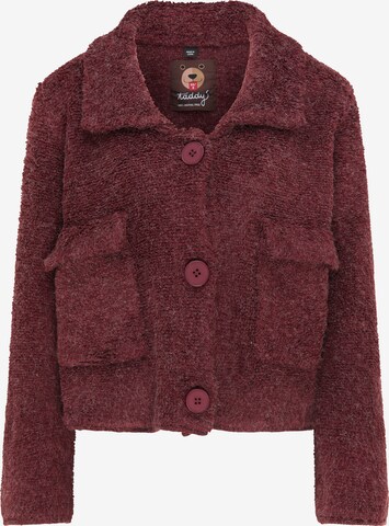 Cardigan taddy en rouge : devant