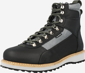 EKN Footwear Lace-Up Boots 'PINE' in Grey: front