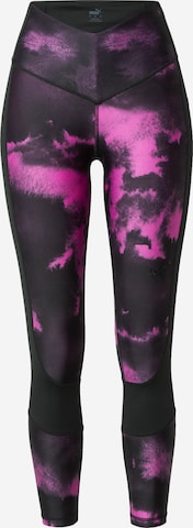 PUMA Skinny Workout Pants in Purple: front