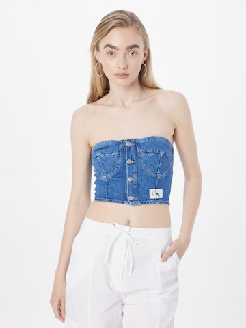 Calvin Klein Jeans Top w kolorze niebieski: przód