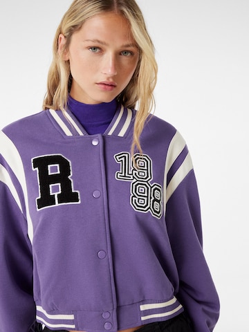 Bershka Between-season jacket in Purple