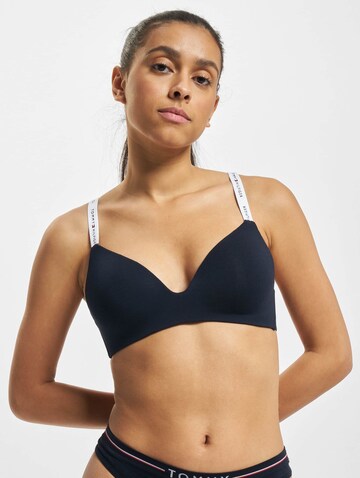 Tommy Hilfiger Underwear Triangle Bra in Blue: front