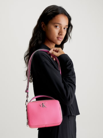 Calvin Klein Jeans Дамска чанта в розово: отпред