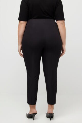 Ulla Popken Slimfit Broek in Zwart