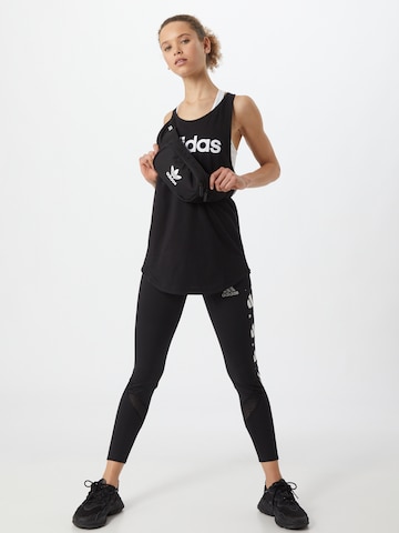 ADIDAS SPORTSWEAR Αθλητικό τοπ 'Essentials' σε μαύρο