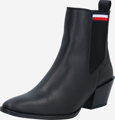 Cizme glezne TOMMY HILFIGER pe negru, Vizualizare produs