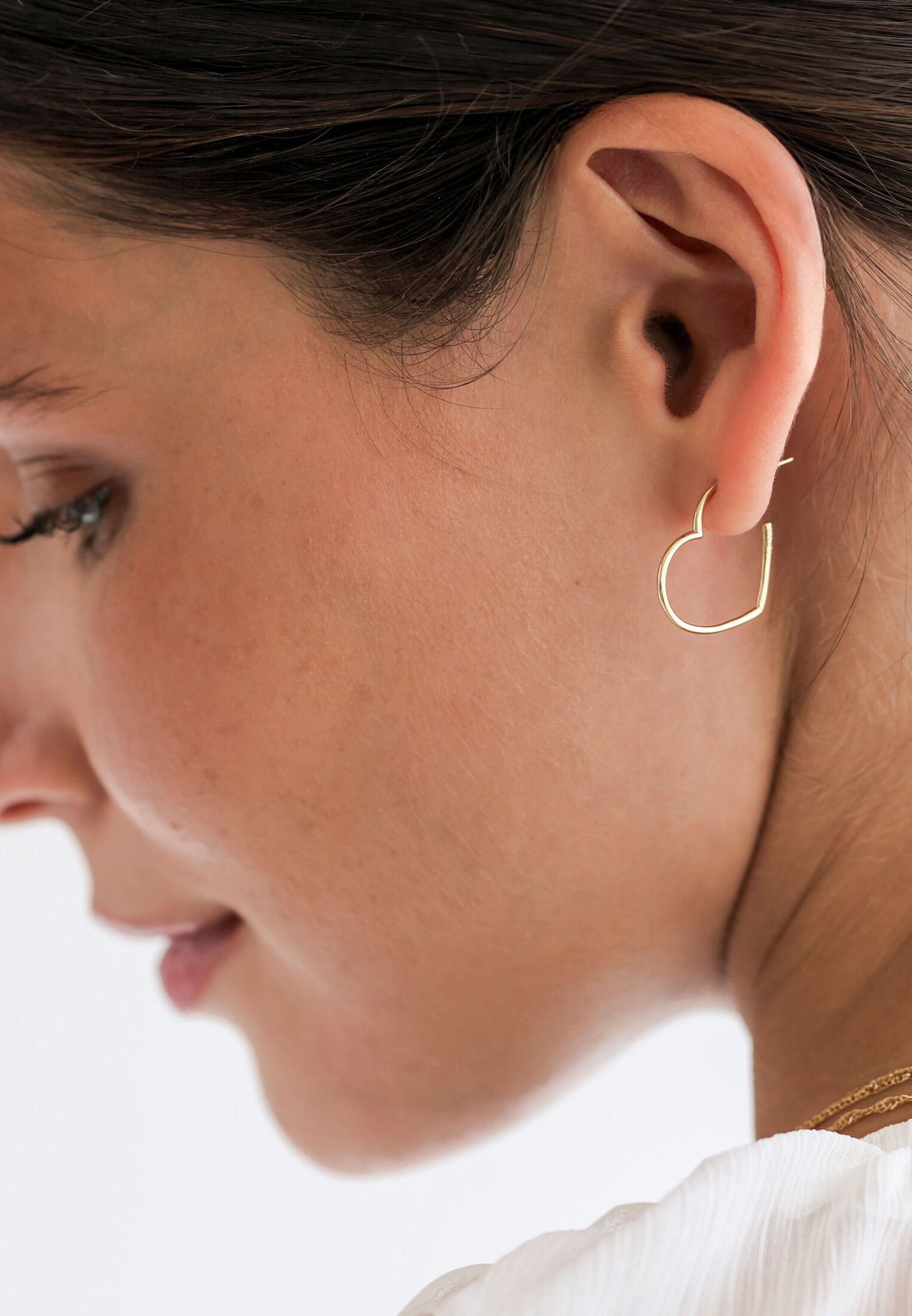Boucles d'oreilles 'Heart' ELLI PREMIUM en or : devant