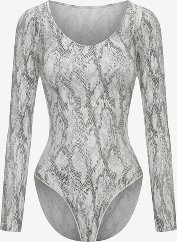 Body modelant 'Bodysuit Sculpting Shapewear Longsleeve mit Slip' cfab en blanc : devant
