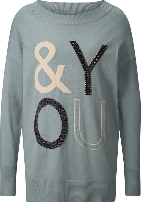 heine Pullover 'Rick Cardona' in Jade YC6322 heine Pullover 'Rick Cardona' in Jade YC6322