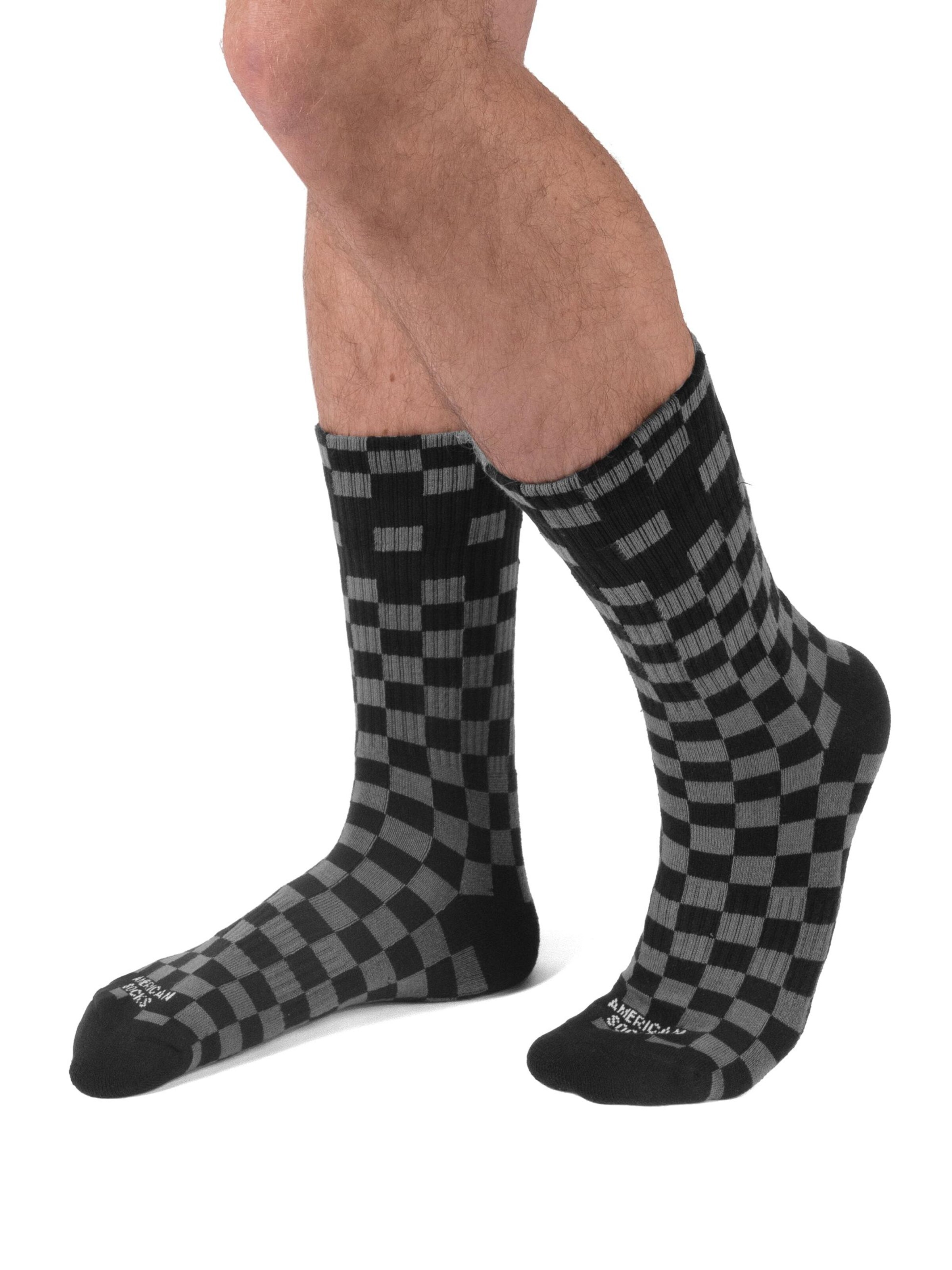 American Socks - Calcetines 'Checkerboard' en negro