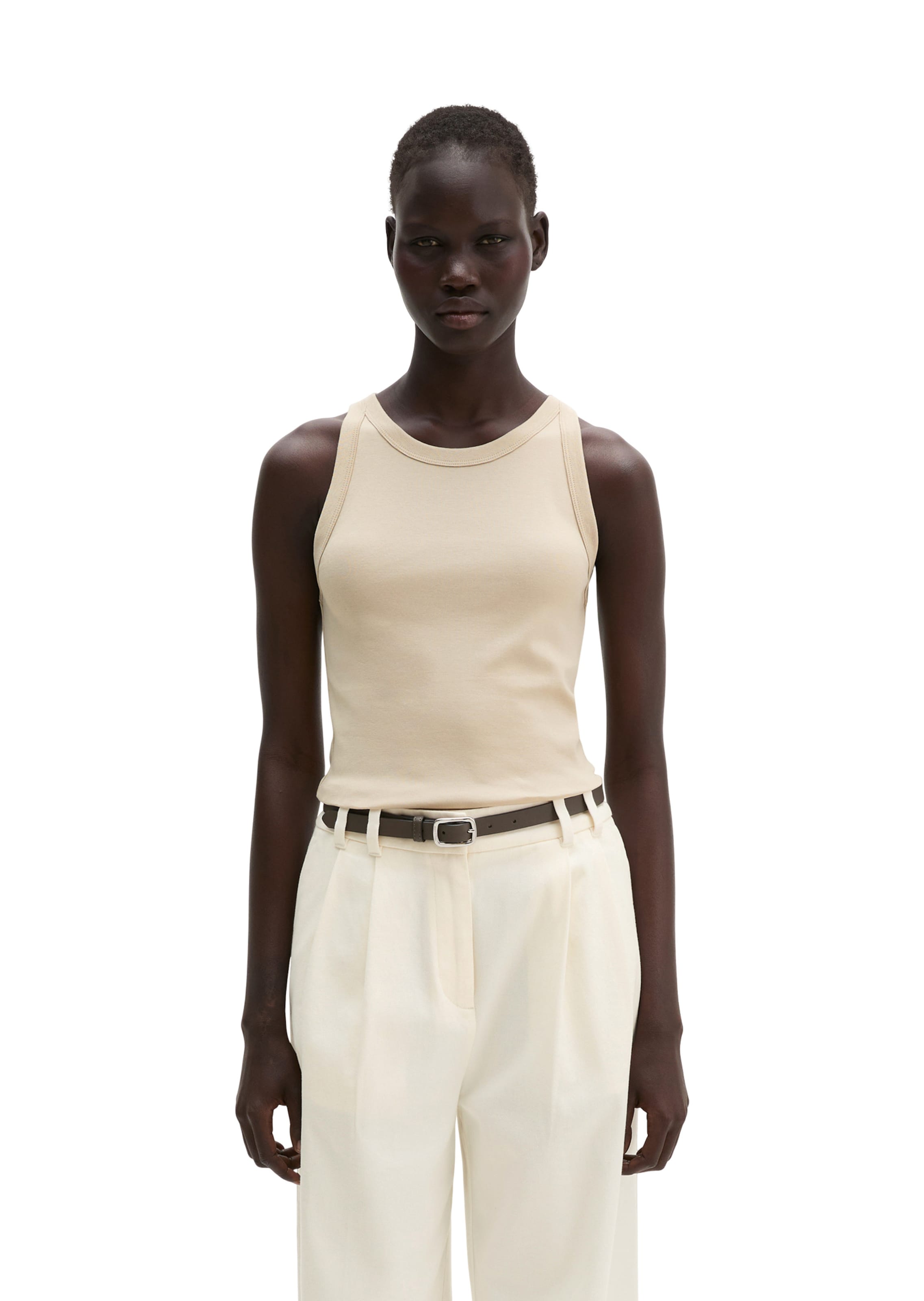 Marc O'Polo Top in Beige: voorkant