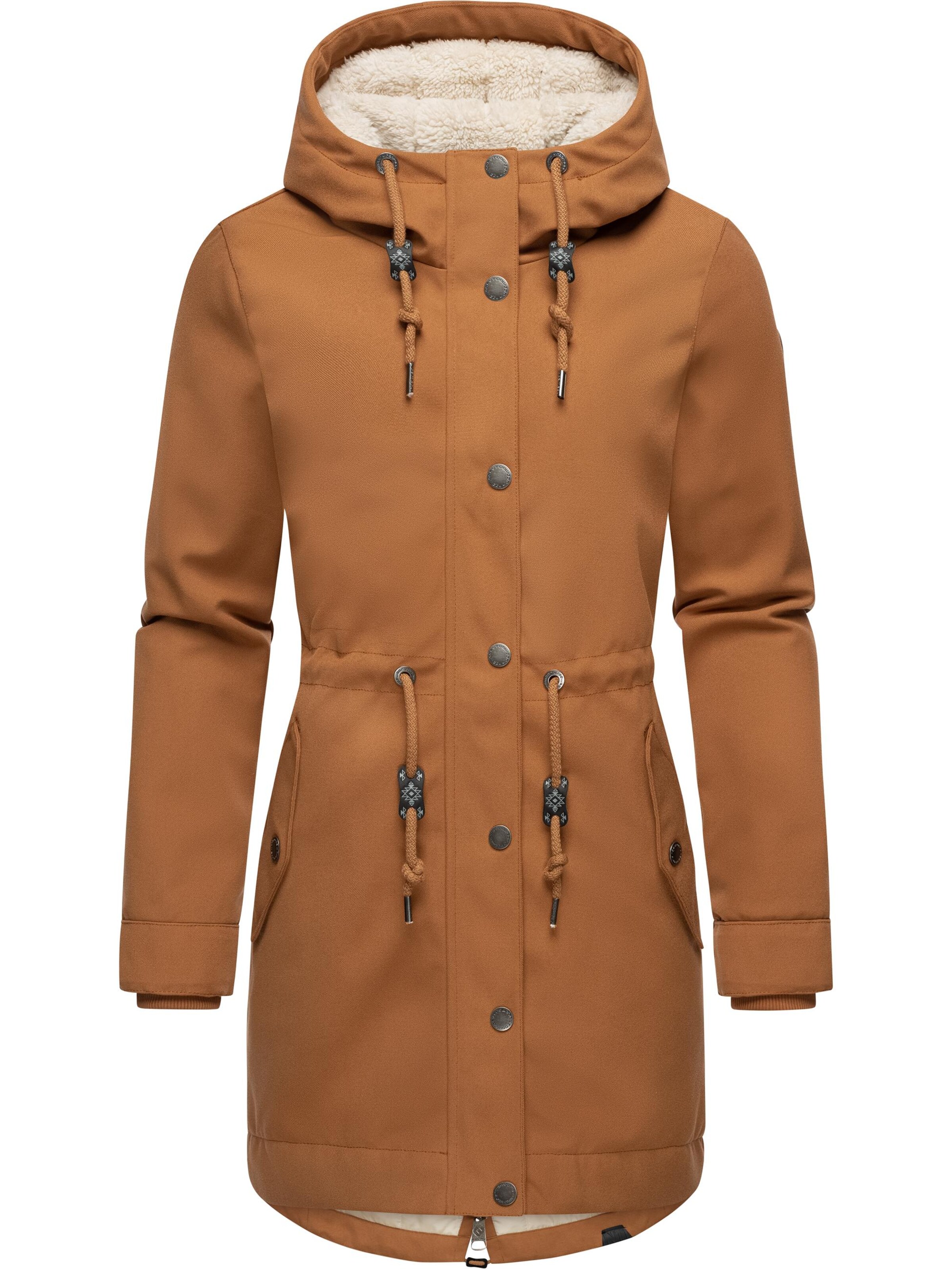 Veste d’hiver Ragwear en marron : devant