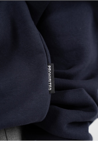 Prohibited - Sudadera con cremallera 'Club Member' en azul