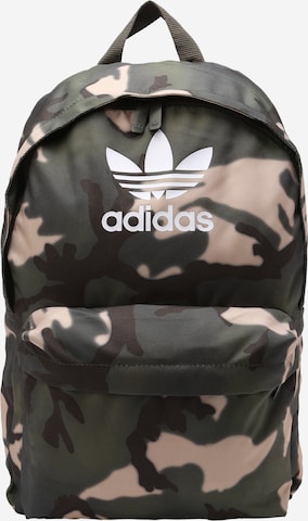 ADIDAS ORIGINALS Rugzak 'Camo Classic' in Groen: voorkant