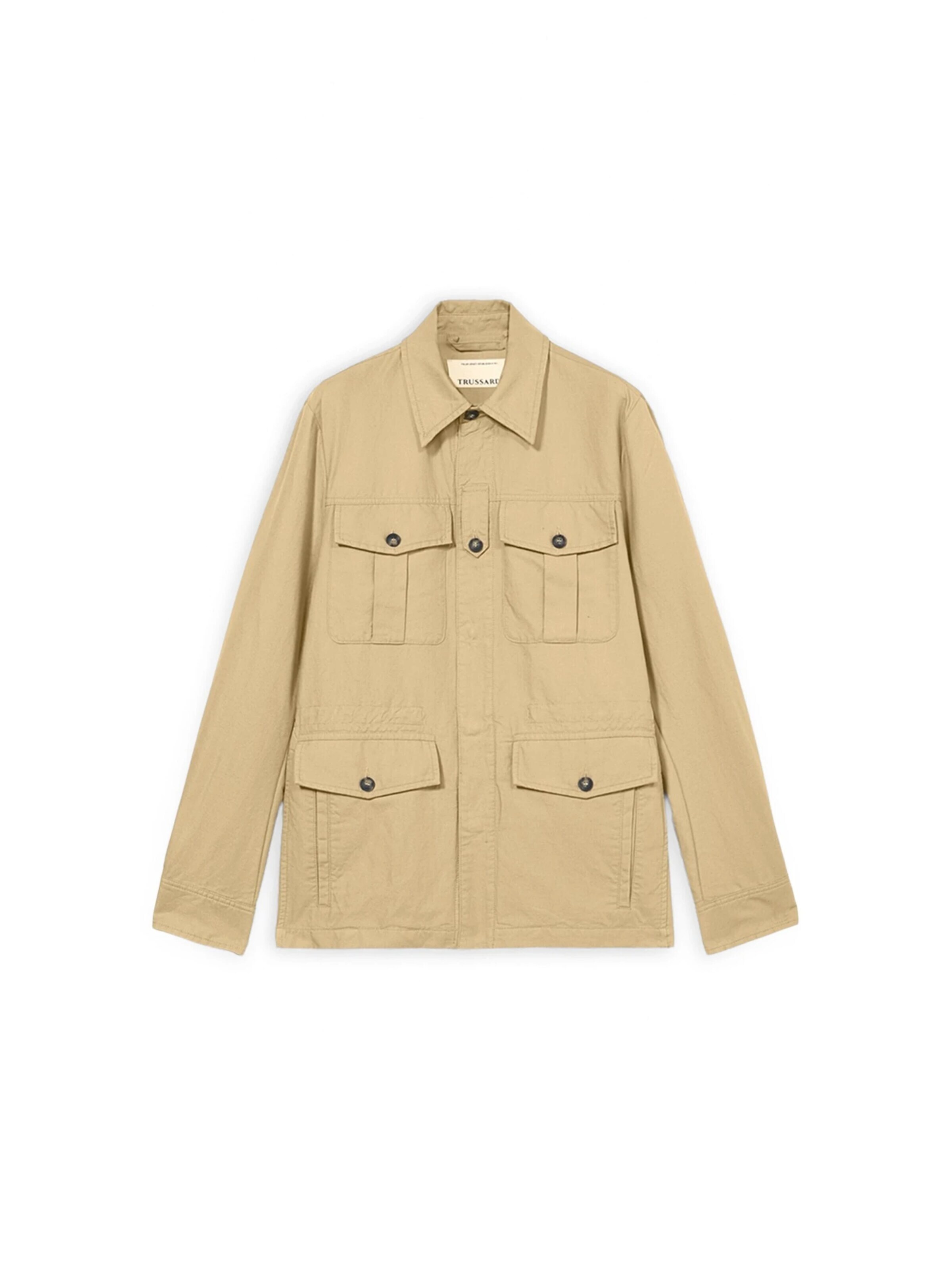Manteau d’hiver Trussardi en beige : devant
