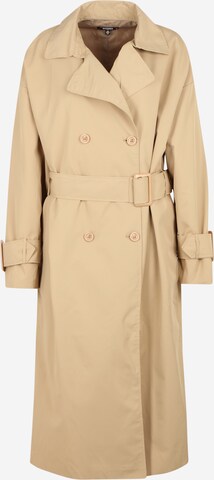 Missguided Tall Between-seasons coat in Beige: front