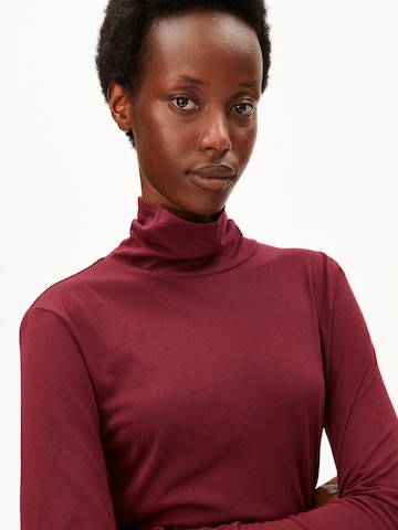 ARMEDANGELS Longsleeve 'GRAZILIANAA' SOFT in Rot