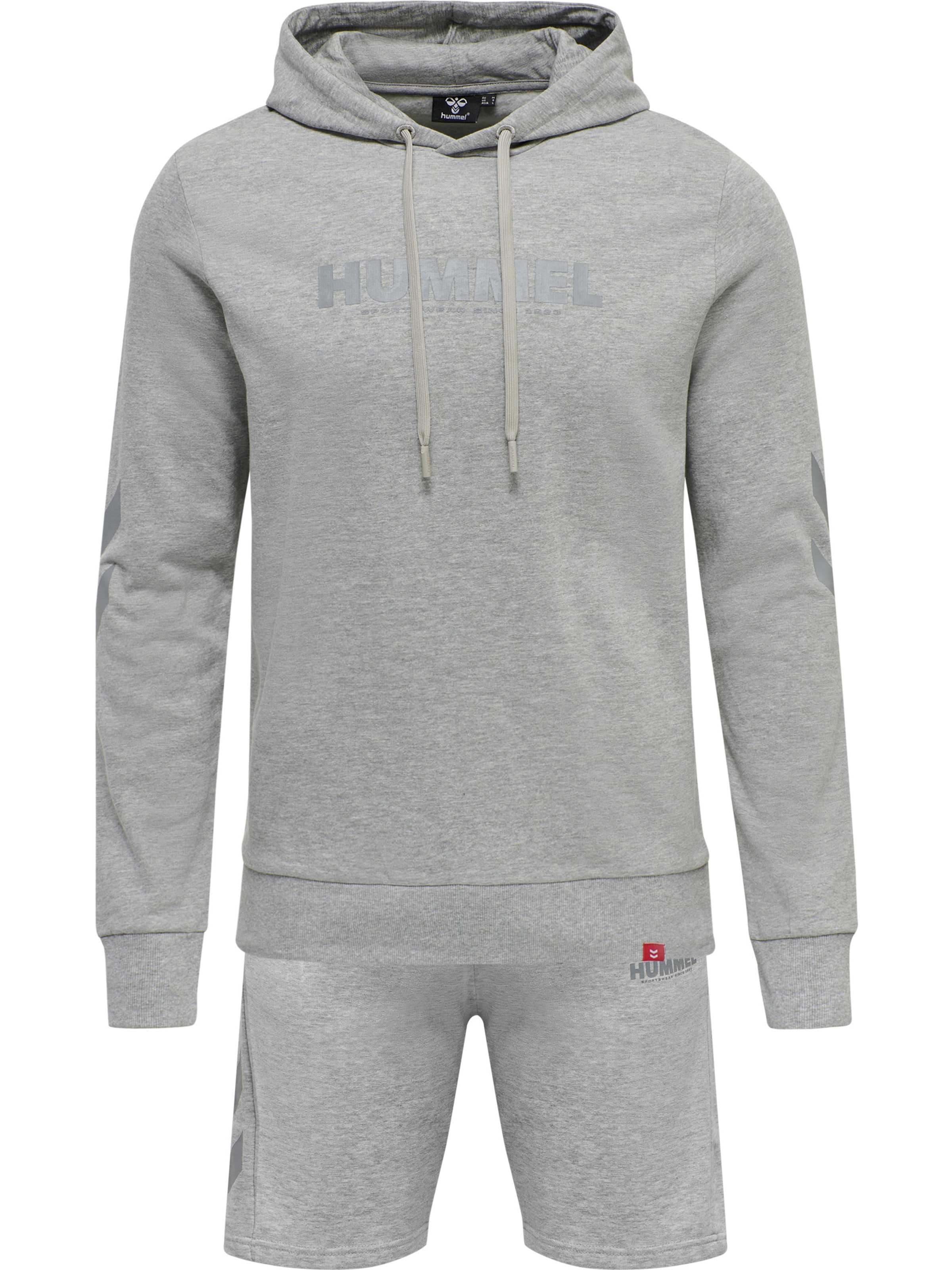 Hummel Joggingpak in Grijs: voorkant